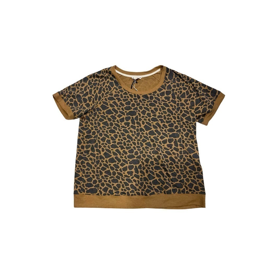 Jane & Delaney Women's Camel Brown top sz Large